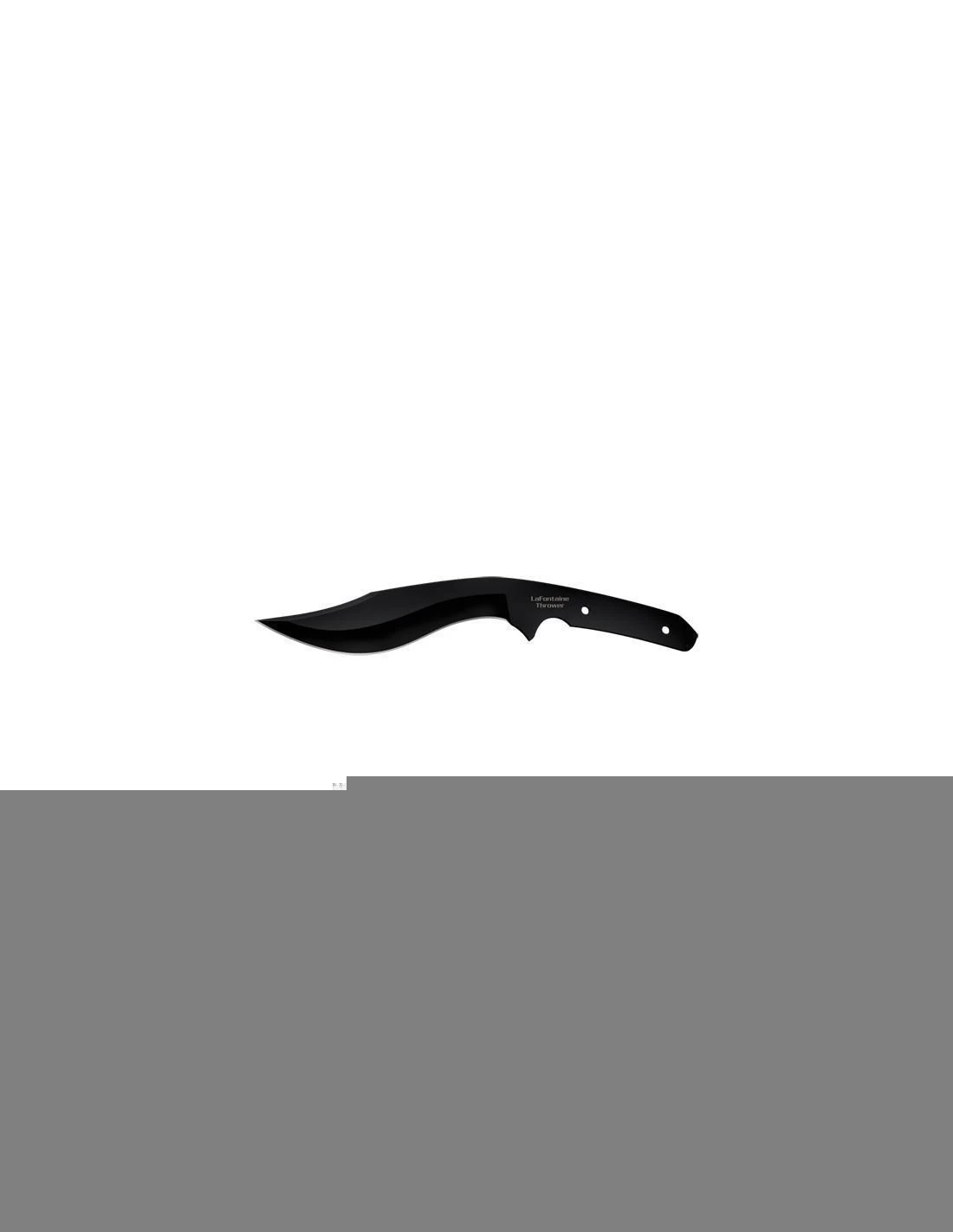 Couteau De Lancer Cold Steel La Fontaine (Lah-Fahn-Tane) 1 Couteau De Lancer Cold Steel La Fontaine (Lah-Fahn-Tane)